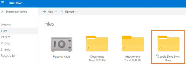 How to Sync Microsoft OneDrive to Google Drive